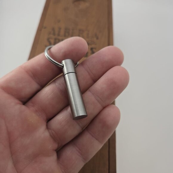 Tube Keychain Pill Stash Container - Picture 3 of 5